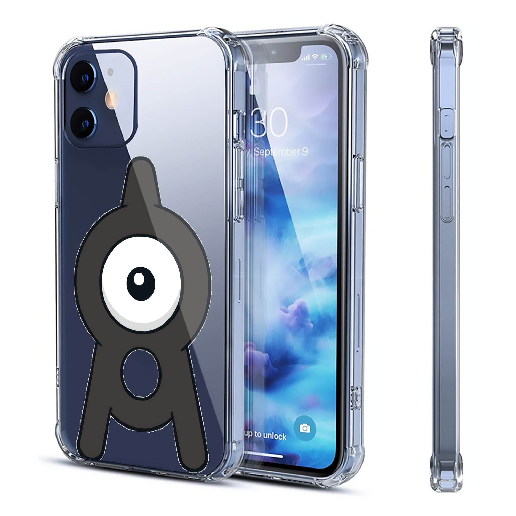 （画像用） ポケットモンスター Pokémon 【iPhone 12シリーズ対応】透明スマホケース（クリアソフトケース）